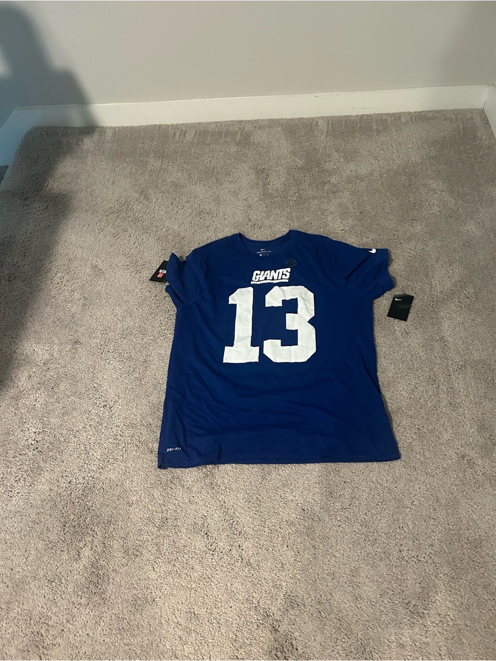 Nike Giants #13 Royal Blue T-Shirt Odell Beckham jr
